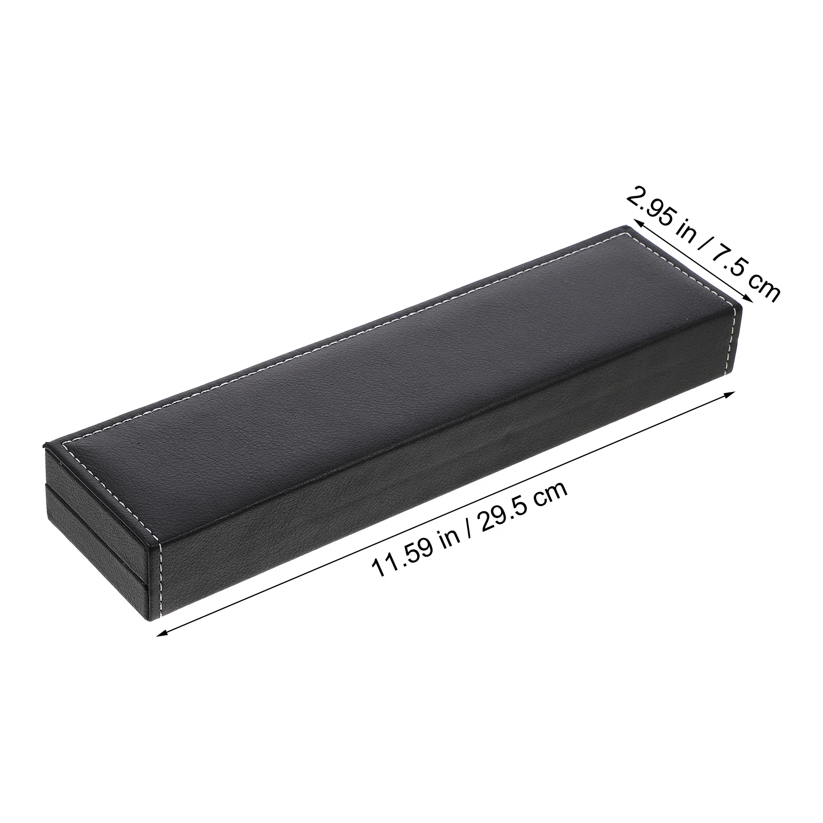 Elegant PU Watch Box Organizer for Most Watch Sizes Styles with Neat Fixation Position Rectangular Bracelet Box