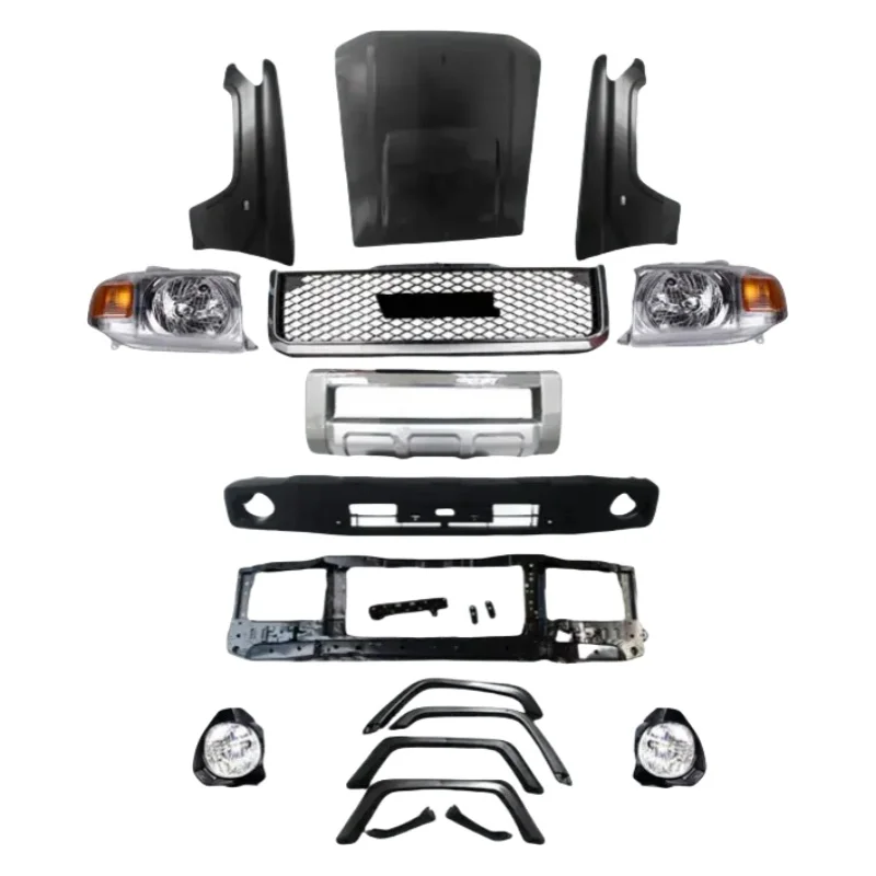 

YBJ Car Accessories Upgrade Body Kit Facelift Replacement Front Car Bumper for Toyota Lc70 Fj75 Land Cruiser Fj79 LC79 Bodykit