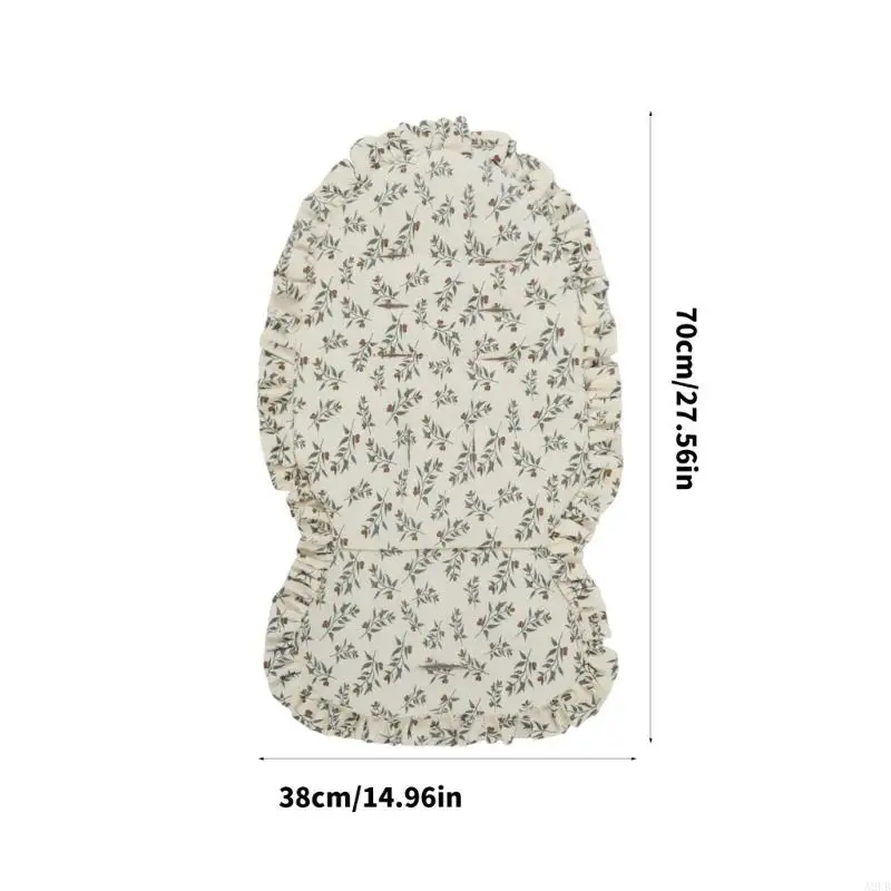 وسادة مقعد لعربات الأطفال مصنوعة من القطن مزودة بفتحات تهوية وغطاء قابل للإزالة وقابل للغسل وقبضة آمنة لأغلبية عربات الأطفال #3