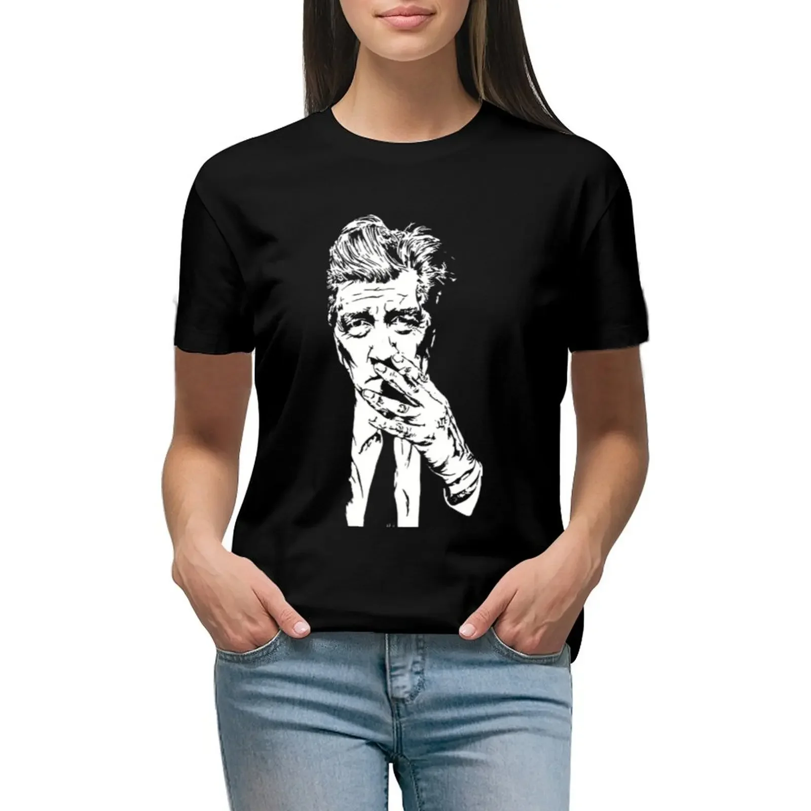 

David Lynch T-ShirtDavid Lynch _ Lynch T-Shirt korean fashion sublime quick drying Women's tee shirt