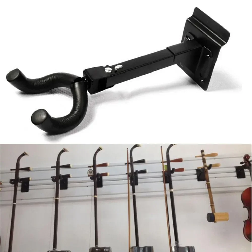 Guitar Wall Mount Hanger Adjustable Swivel Universal Wall Mount Holder Guitar Hanger Electric Guitar Neck Holder Accessories