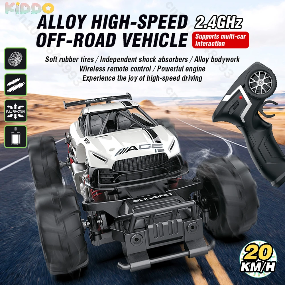 

1:14 RC Car Remote Control Alloy Truck 20+ Km/h 2.4G High-speed Off-road Racing Vehicle Mountain Vehicle Climbing Xmas Gifts