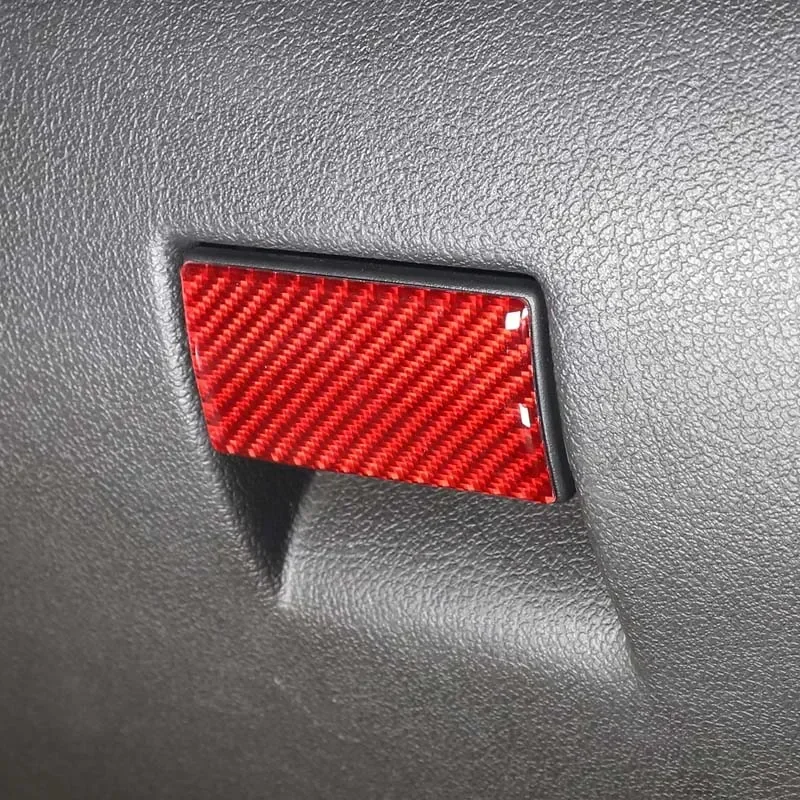 Fit For Hummer H3 2005-2009 Soft Carbon Fiber Car Passenger Storage Box Switch Cover Trim Sticker Interior Car Accessories 4