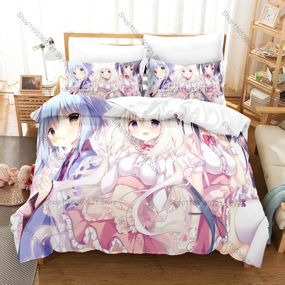 

Personality New Amairo Chocolate Bedding Set Kawaii Cat Ear Girl Duvet Cover Pillowcase Home Textile For All Seasons
