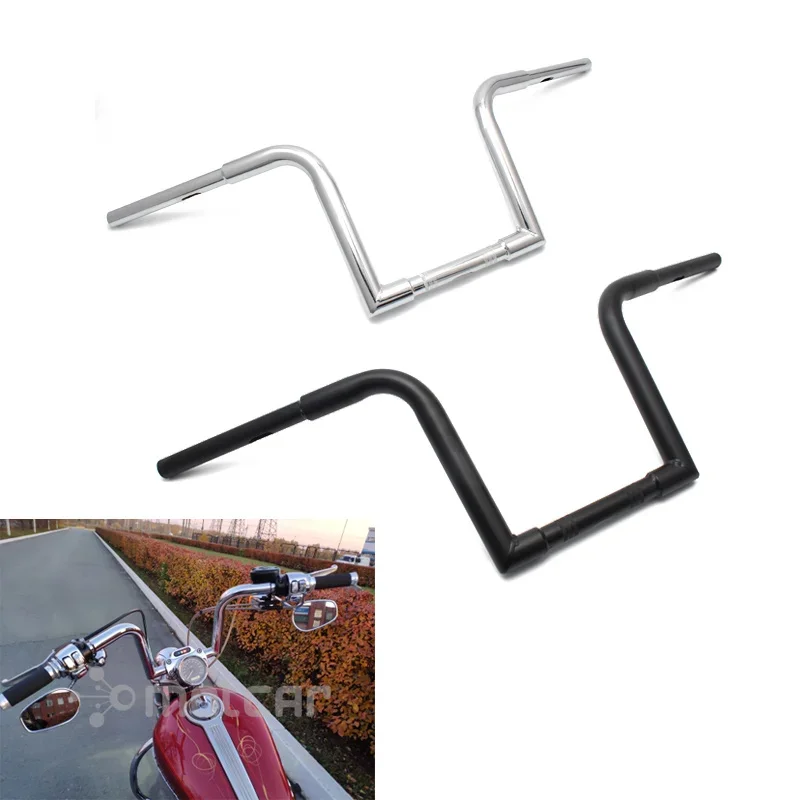 Universal Fit 1\'\' 25mm High Handle Bar Pullback Motorcycle Ape Handlebar For Harley Sportster Bobber Honda Yamaha