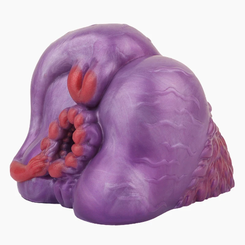 1.4kg Monster 'Furry' Silicone Big Ass 1Hole Animal Vagina Artificial Pussy Male Masturbator Half Sexy Doll Sex Toys for Men