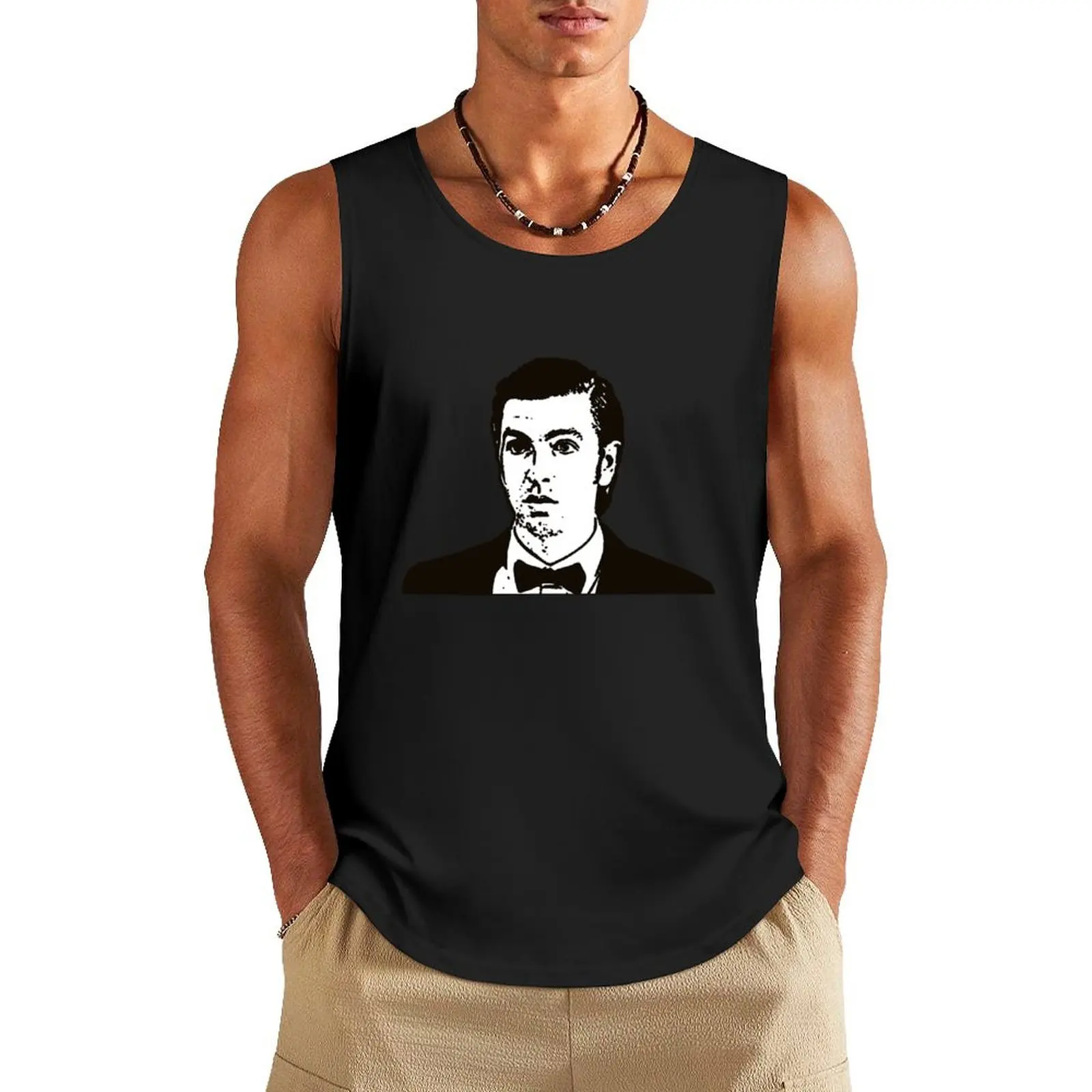 

Cousin Greg From Succession Outline Tank Top t shirt gym clothes for men