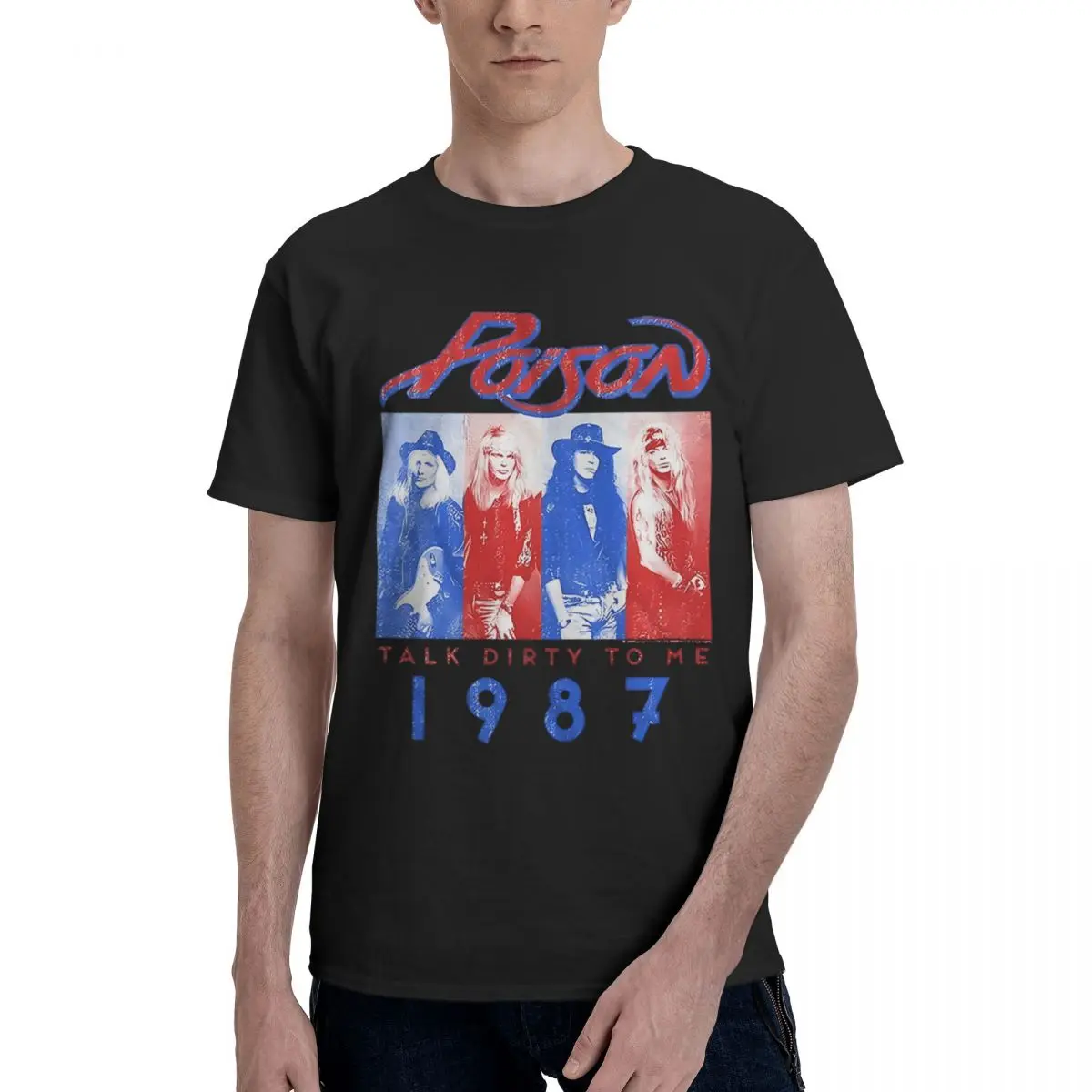 Poison Talk Dirty 1987 100% Cotton Casual Breathable Confortable Tops New In Tops And T-Shirts T Shirt Men