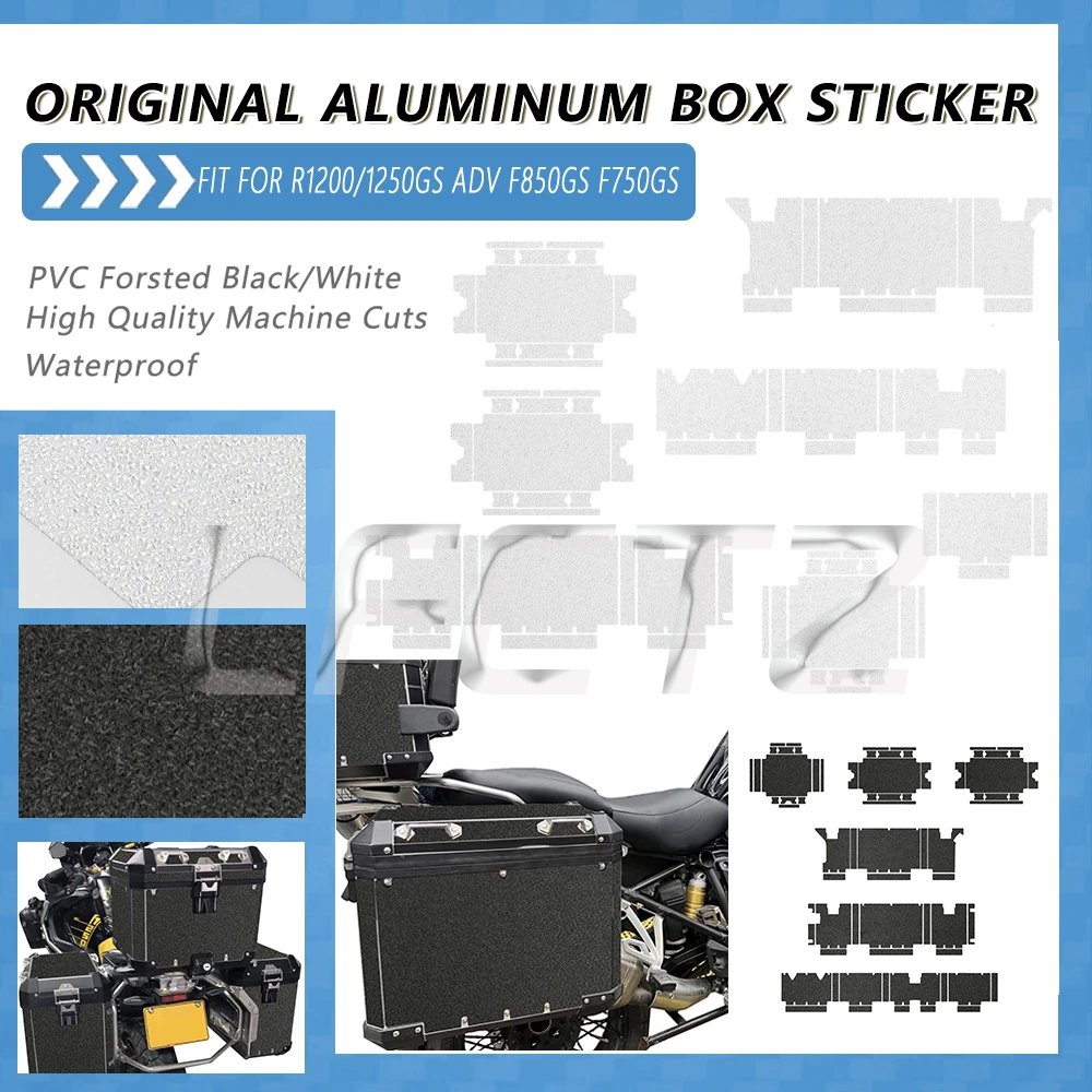 Motorcycle Aluminum Alloy Box Stickers Trunk Pannier Top Case Suitcases Decals for R1250GS R 1250 GS GSA ADV R1200GS Adventure