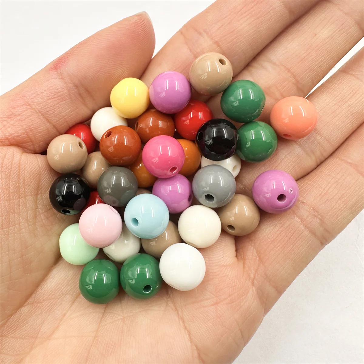 8/10mm Round Shape Loose Spacer Beads For Jewelry Making DIY Charms Bracelet Necklace Accessories