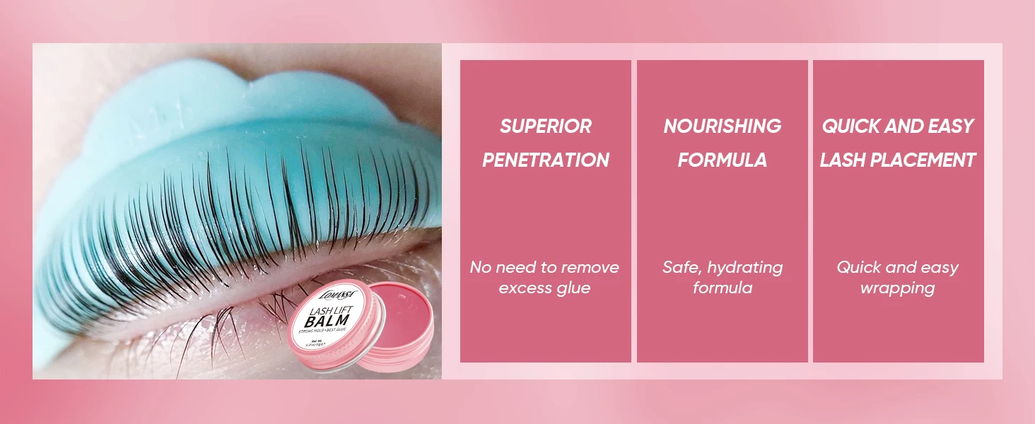 Lomansa 10 g Wimpernlift-Kleber, Wimpernkleber, Balsam, Fruchtgeschmack, 2-in-1-Lifting-Curling-Kleber für Wimperndauerwelle, Schönheits- und Make-up-Werkzeug – Detail 5