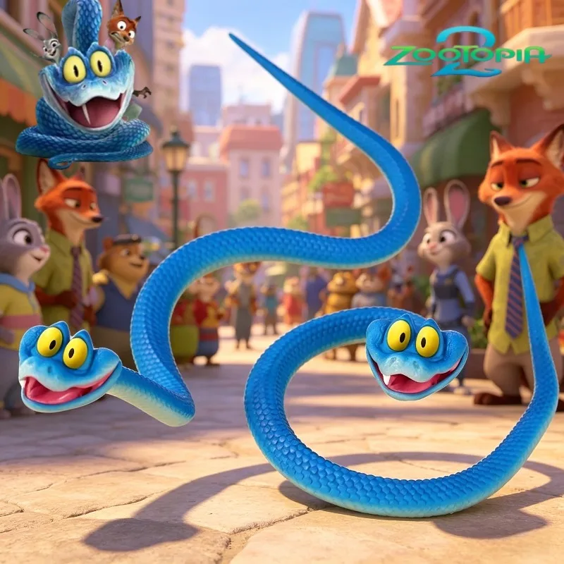 Juguetes de Serpiente Gary de Zootopia 2 de Disney, Flexibles, Impresos, para Niños con TDAH, Perfectos como Mascota de Escritorio para Coleccionistas, Regalo para Niños
