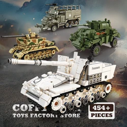 Classic Anti-tank Gun Building Blocks Army Puzzle Toys Military Armored Car MOC Bricks Tank Model Birthday Gifts Home Decoration