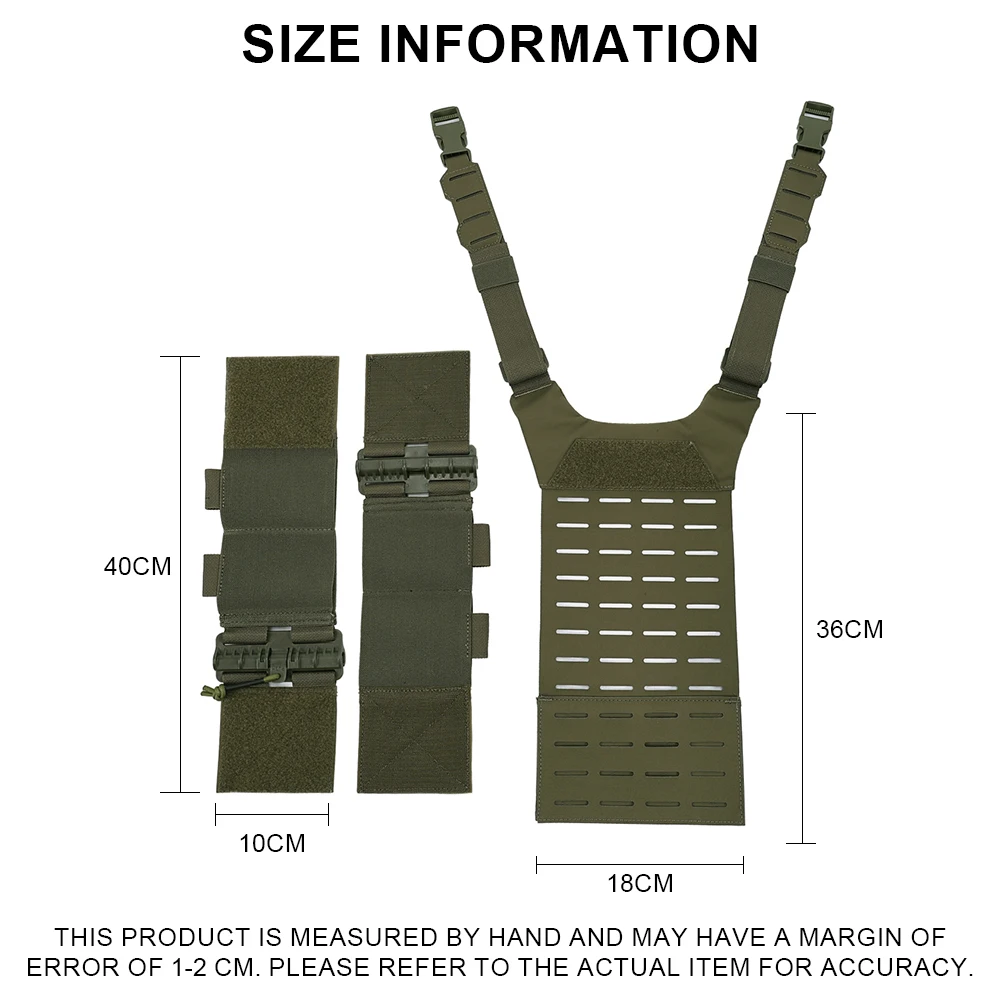 SINAIRSOFT Taktische Brustgurt-System MOLLE-Weste-Adapter für D3 SS MK Serie Airsoft Jagd Kampfausrüstung – Detail 2