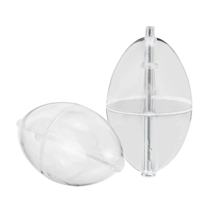 Transparent Fishing Bobber Plastic Clear Surface Float Oval Vertical Transparent Oval Bubble Float Highly Sensitive Floodability