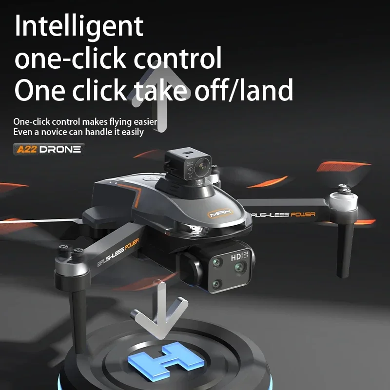 A22 Drone GPS Powrót 8K HD Podwójna kamera Laserowe unikanie przeszkód 5G WiFi GPS Bezszczotkowy przepływ optyczny RC Quadcopter Drony