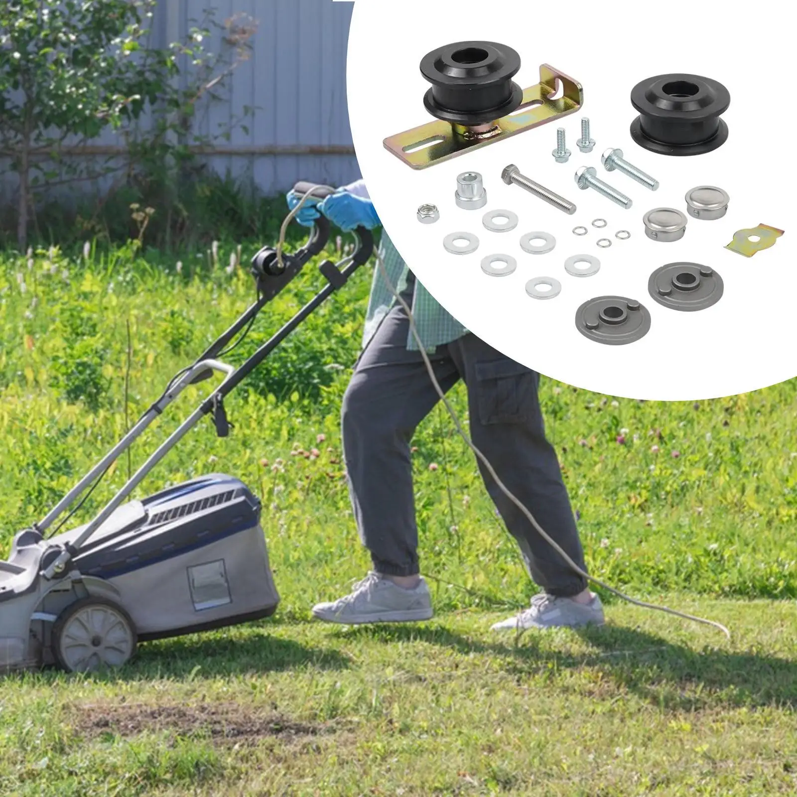 Mower Idler Belt Kit Multicolor Compact Packaging Easy Install Spare Parts for Lawn and Patio