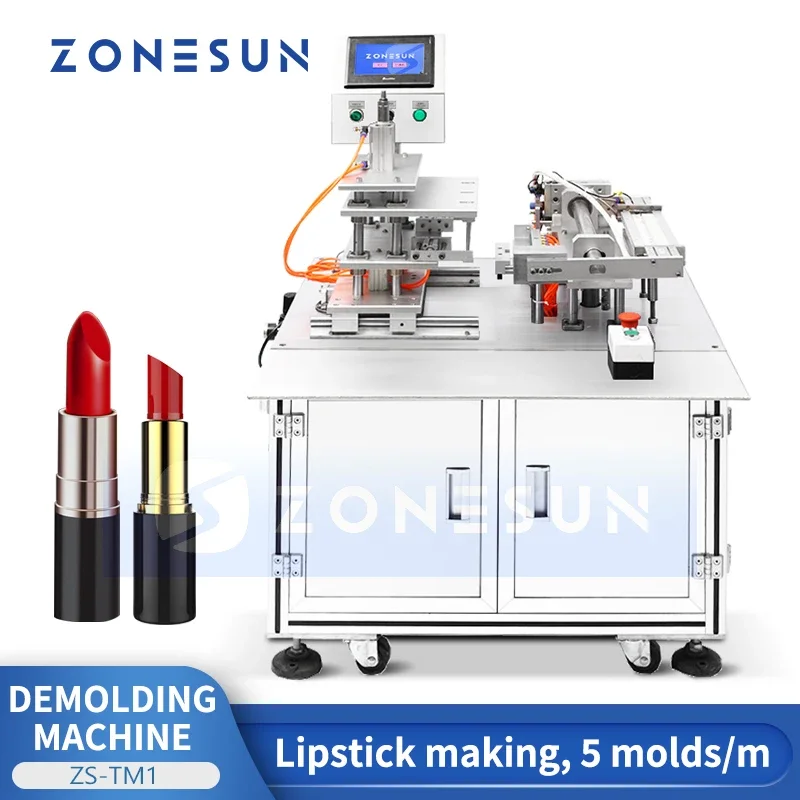 ZONESUN ZS-TM1 12 Hole lippie Unmolding Tool Cosmetic Lip Care Balm Stripping Machine Lipstick Mold Remover