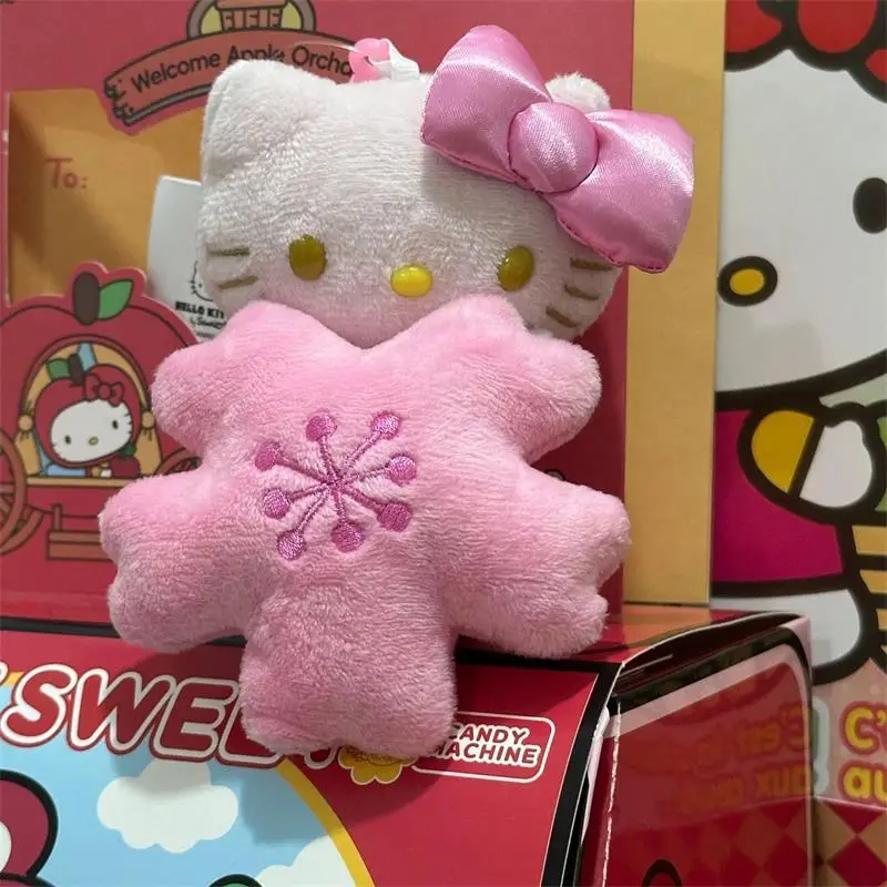 1/2 PCS Cute Anime Sakura Kitty Plush Doll Stuffed Toy Keychain Bag Pendant KT Backpack Hanging Ornament Girly Gift