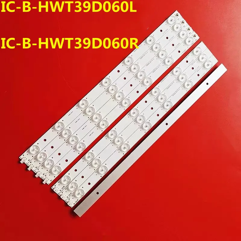 8PCS LED Backlight Strip for 39PRO5000 IC-B-HWT39D060L IC-B-HWT39D060R 180-W00-39000H LE100N8FM LE-40D2 V390HJ1-P02 T390HVN01.0