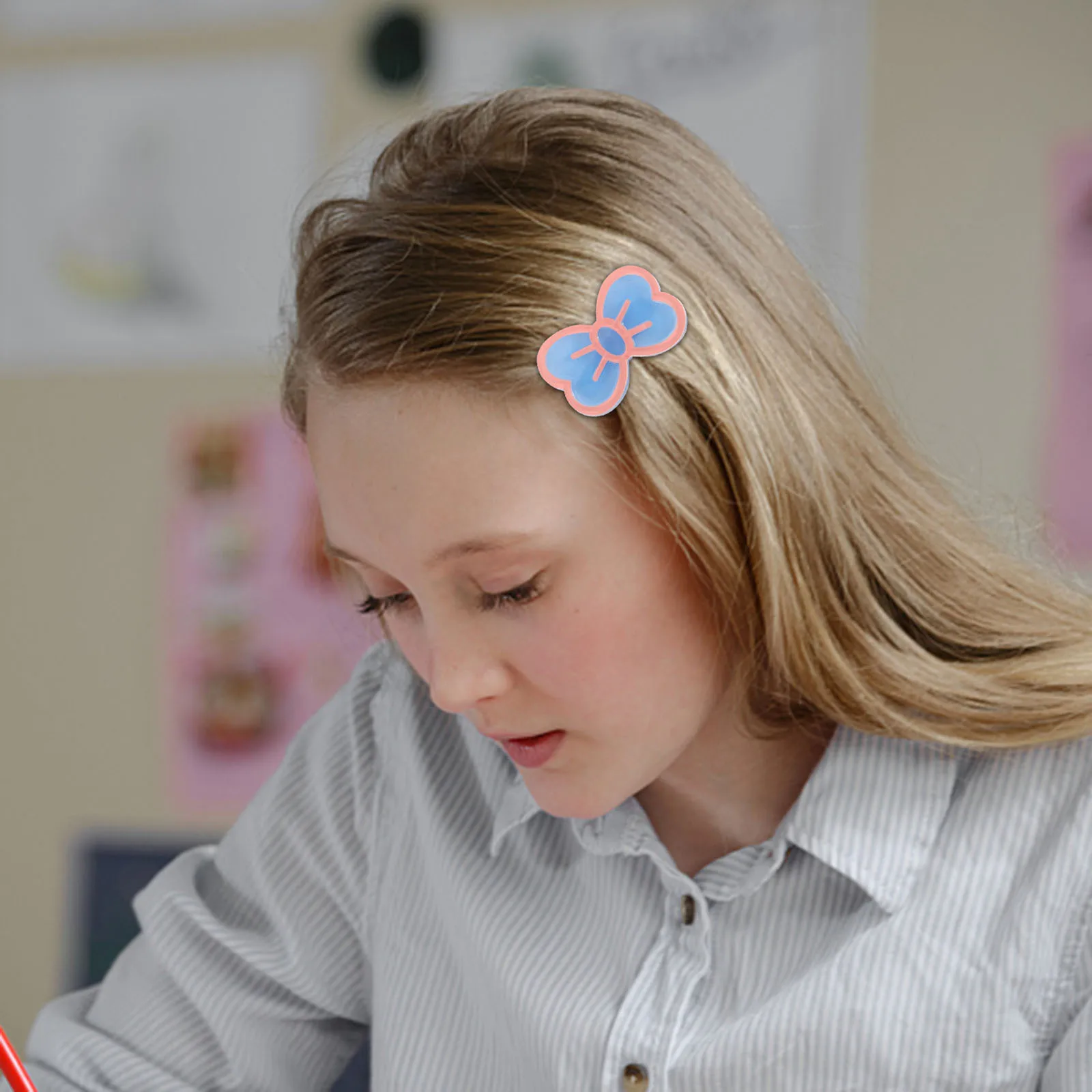 

6pcs Butterfly Bow Clips Lightweight Secure Hold For Girls Toddlers Baby Accessories Hair Barrettes Fashion Hair Styling Tools