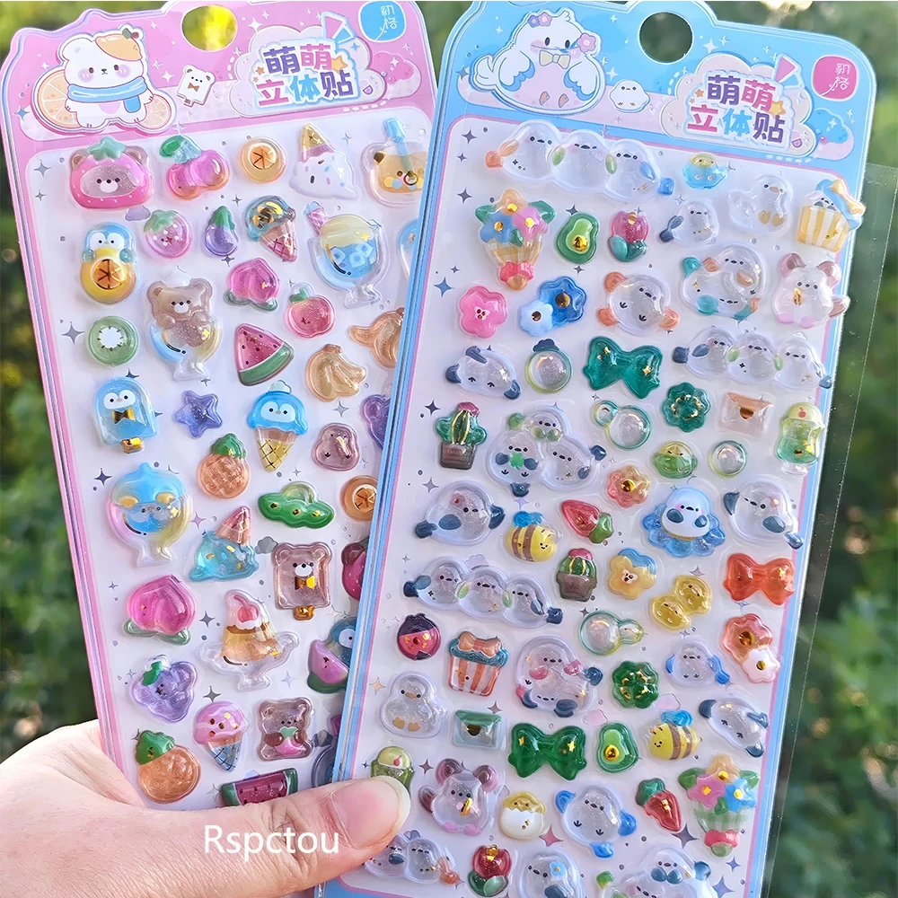 

Миниатюрные японские 3D-наклейки с мультяшными животными для скрапбукинга, творчества, декора, канцелярии и школы