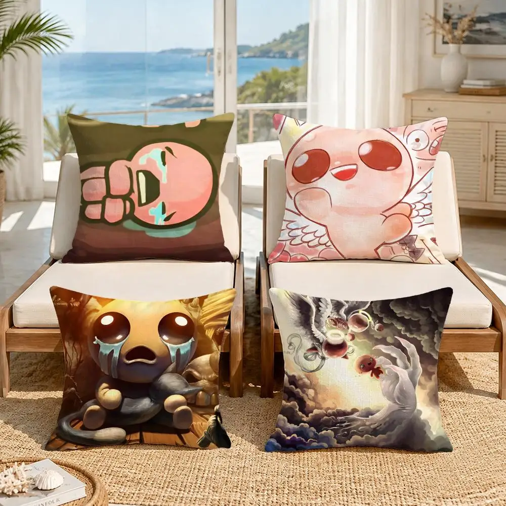 Game The Binding Of IsaacS Cushion Cover Soft Pillow Cover Two‑Side Printing Throw Pillow Case for Pillowcase Home Decoration