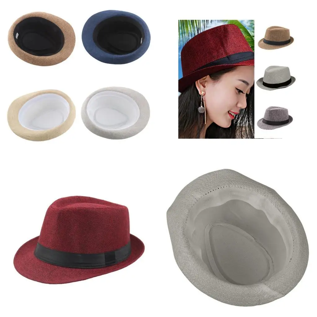 

652F Fedora Hat для мужчин весна летние солнце