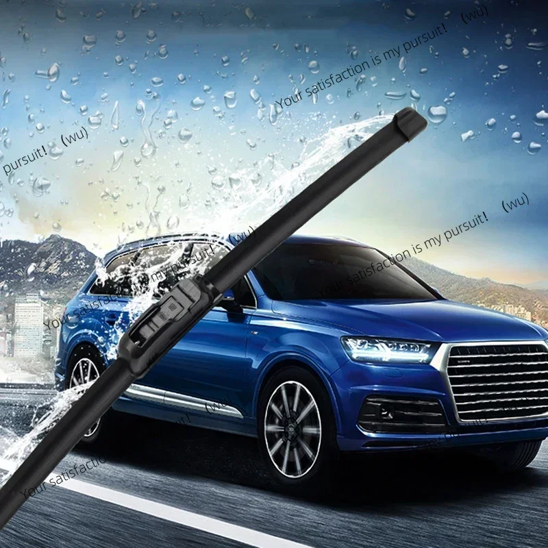 New universal silent car front windshield wipers, soft double rubber strips, frameless
