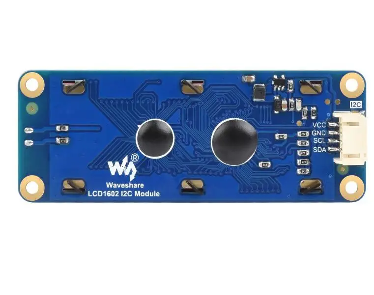 Waveshare LCD1602 I2C Module,White color with blue background, 16x2 characters LCD, 3.3V/5V