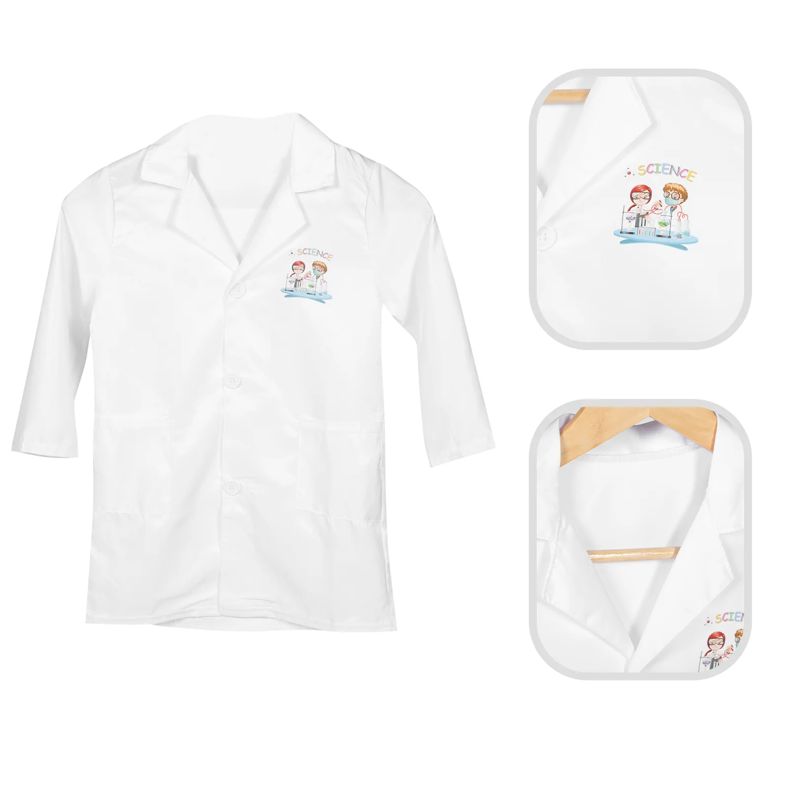 

Children'S Lab Coat Decorative Scientist Kids Lab Coat Reusable Kids Costume Performance Toddler Washable Cosplay Fabric Doctor