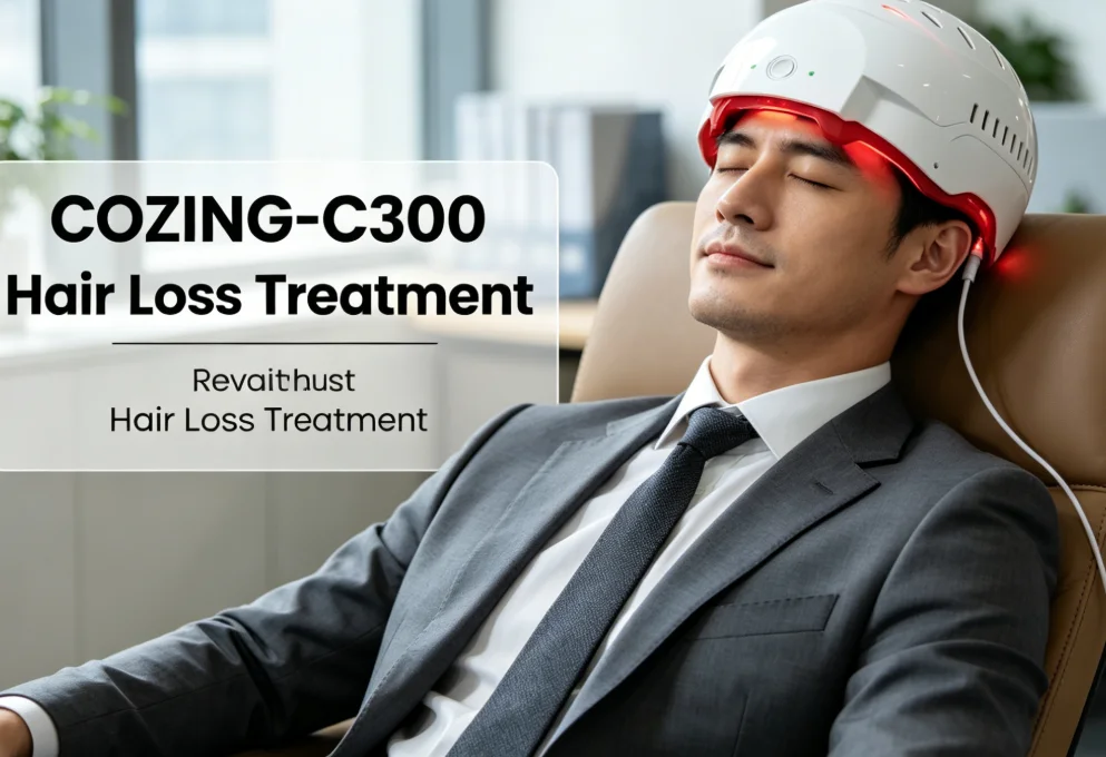 Top Rated COZING-C300 LLLT Helmet | 210 LEDs + 90 Lasers, Full Scalp Coverage for All Hair Types