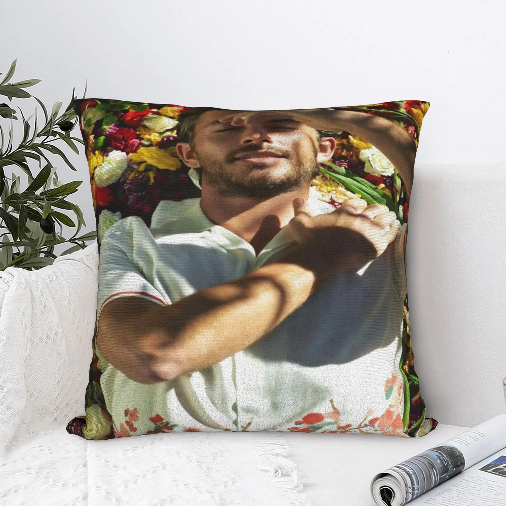 Jonathan Bailey Actor Square Pillowcases Polyester Sofa Comedy Cushion Case Cute Decor Throw Pillow Case 40*40