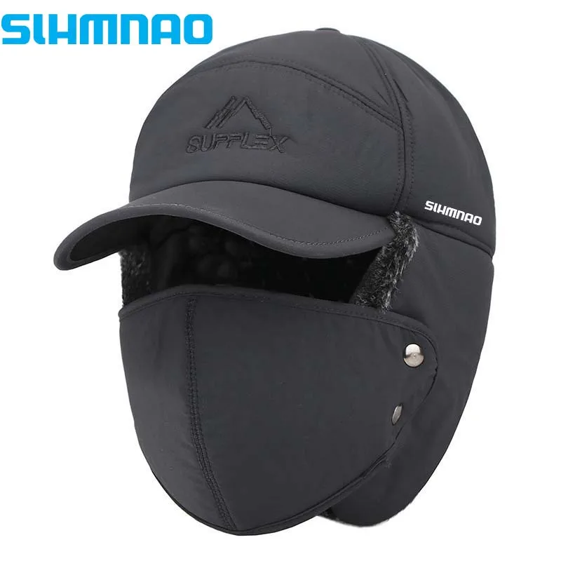 

2025 Winter New Men's Warm, Windproof, and Cold proof Hooded Fishing Hat Riding with Velvet and Thickened Baotou Hiking Hat