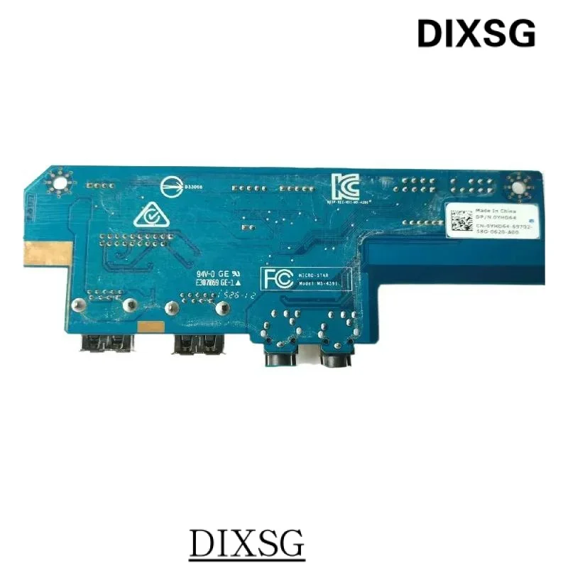 Used FOR Genuine FOR DELL FOR Alienware 51 X51 R3 USB Audio USB Board  I/O Board Assembly YHD64 0YHD64