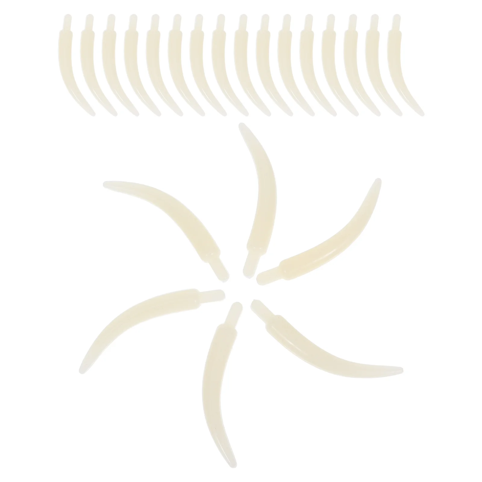 

100 шт. пластиковых подвесок в виде слоновых зубов, белые, 6 см, реалистичная резьба, для изготовления браслетов, ожерелий, этнических подвесок