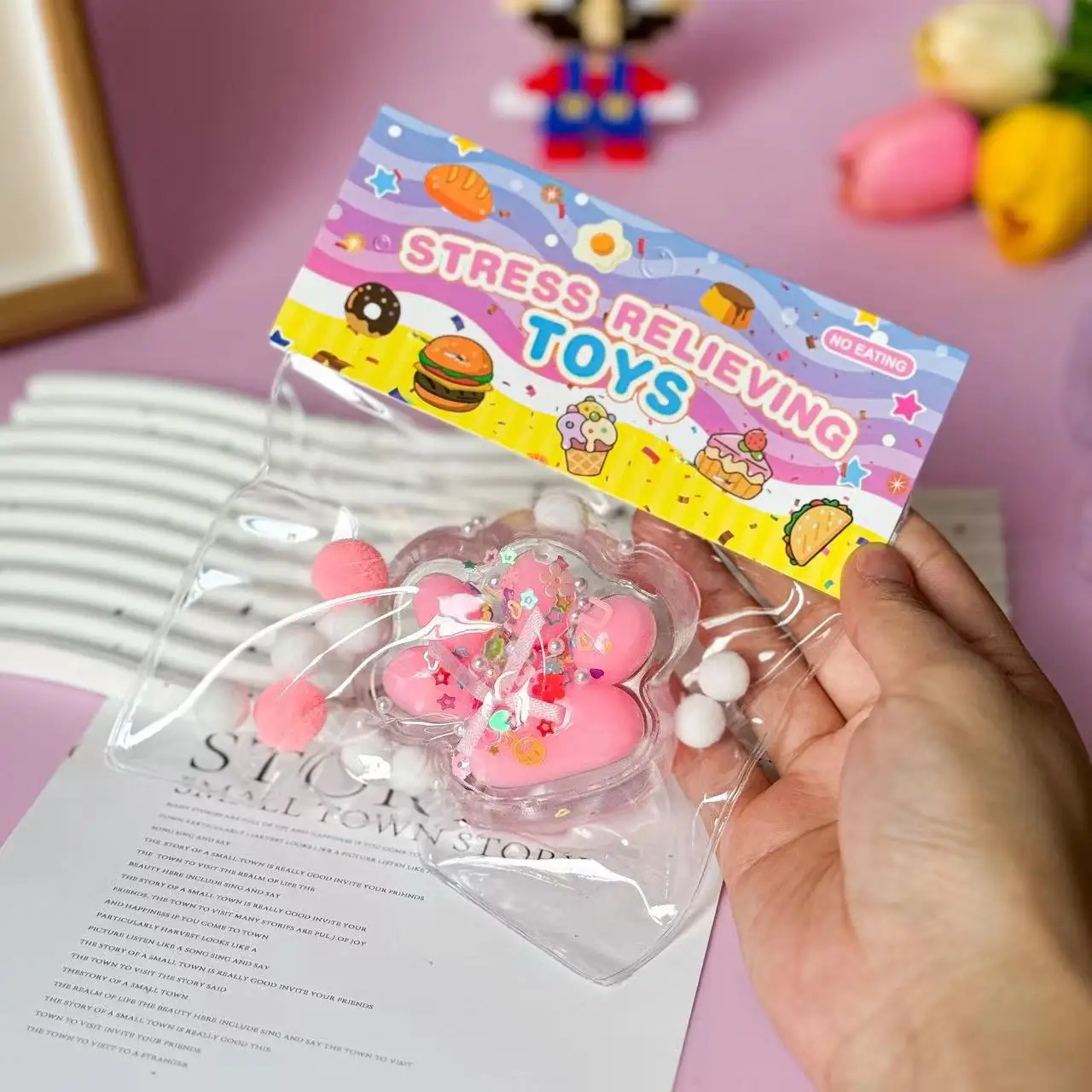 Nieuwe Kat Poot Decompressie Speelgoed Kawaii Cartoon Antistress Stress Langzaam Stijgende Speelgoed voor Volwassen Kinderen Stretch Speelgoed