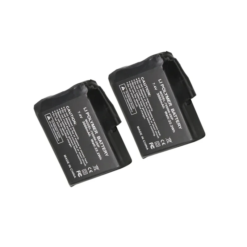 Cassaforte e durevole al 100%. 755060 -2S 7.4V 3000mAh guanti riscaldati ad alta potenza solette guanti sciarpe riscaldate calzini batteria