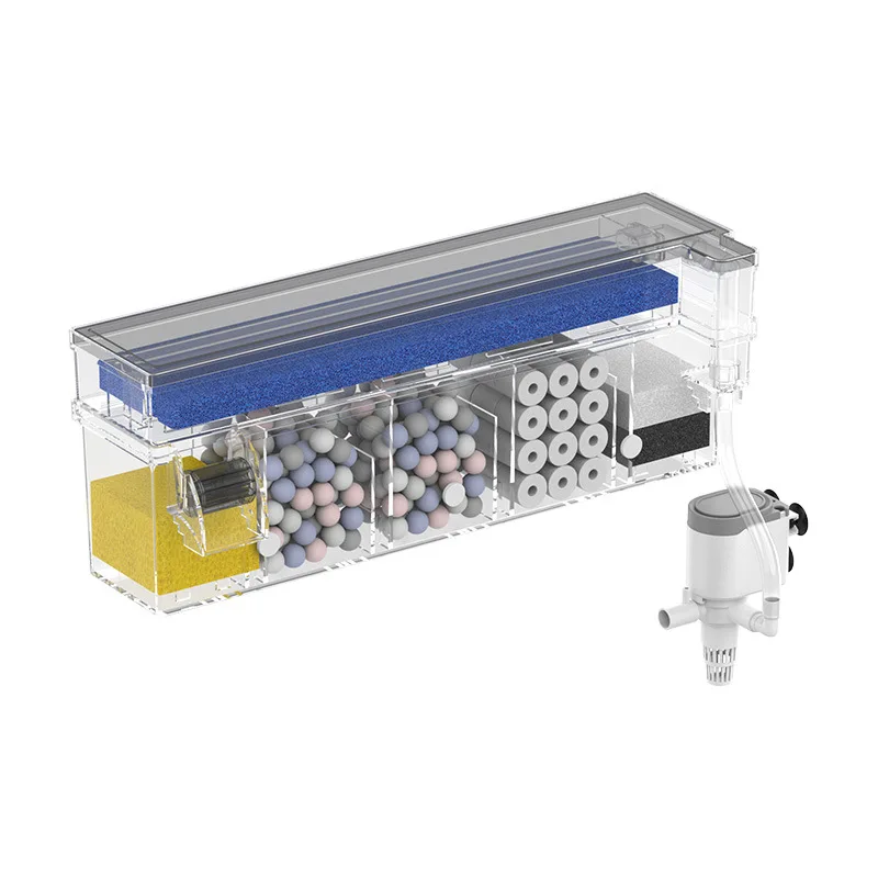 Fish tank filter filter wall-mounted wall-mounted circulation -in-one water purification drip