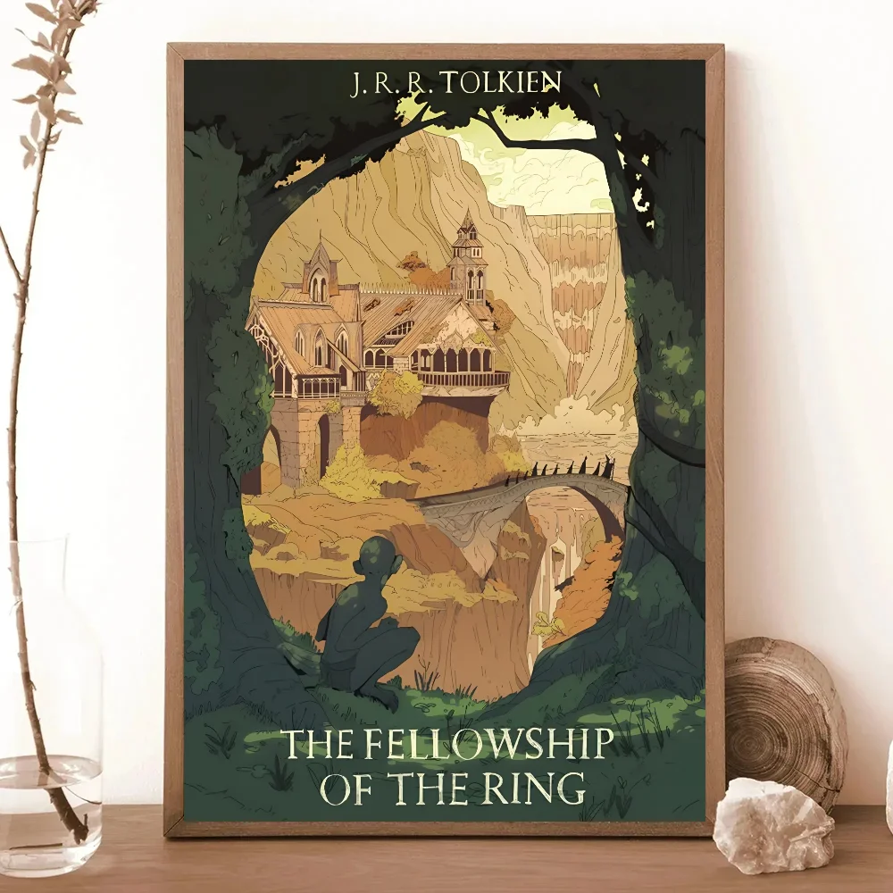 1 قطعة الفيلم الكلاسيكي T-The L-Lords Of The R-خواتم المشارك ورقة طباعة غرفة المعيشة المنزلي غرفة نوم مدخل بار مقهى الفن اللوحة #6