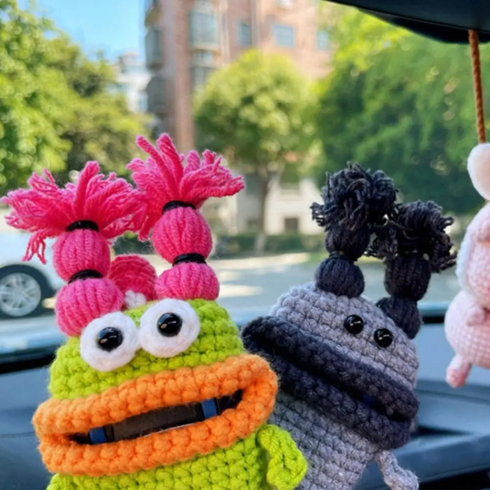 حافظة للبطاقات غطاء مفتاح السيارة المرأة مفتاح سلسلة كبيرة الفم مفتاح قلادة الحياكة مفتاح القضية السجق الفم حقيبة مفاتيح اليد المنسوجة الصوف حقيبة مفاتيح