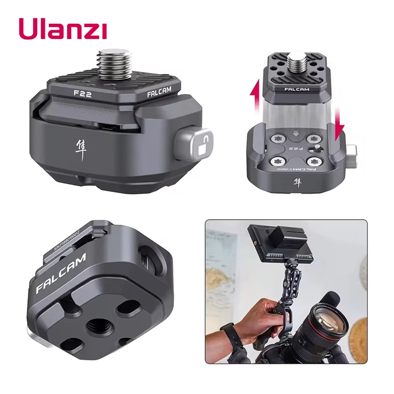 Ulanzi FALCAM F22 Quick Release System Arca Swiss Quick Release Plate Clamp for Nikon Canon Sony DSLR Camera Tripod Cage