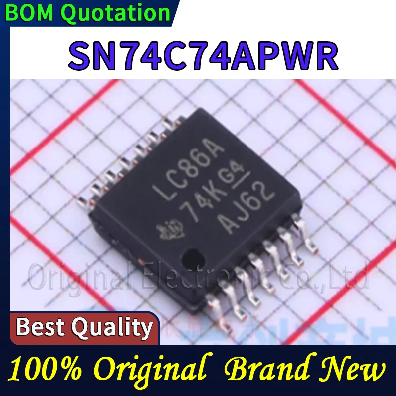 10pcs/lot SN74C74APWR Original In stock High quality