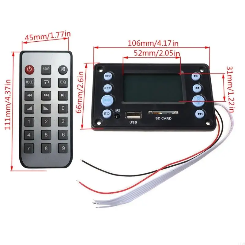 E1YB Betriebs Funktion Tasten MP3 Board Modul