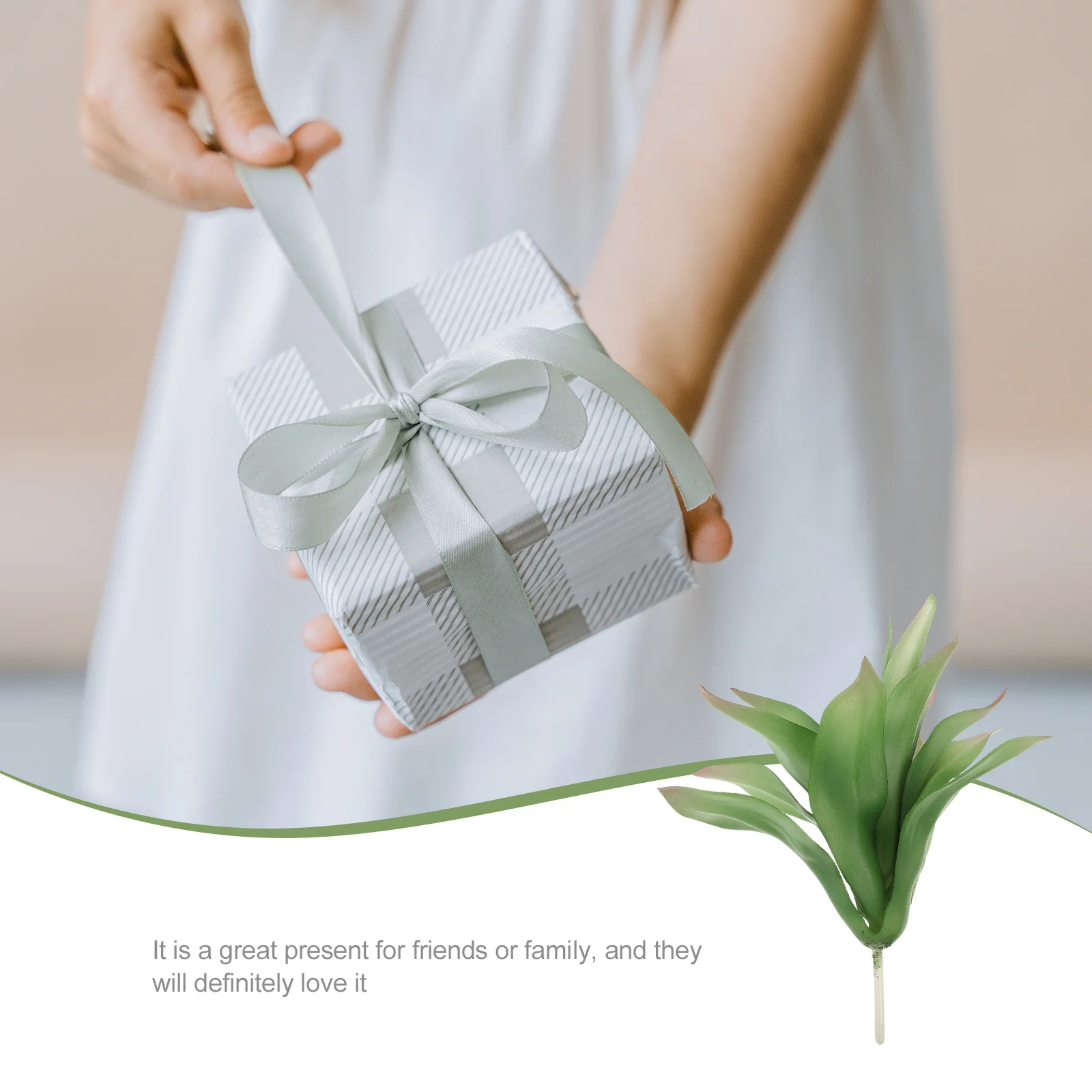 

Artificial Succulent Faux Plant Lifelike Plastic Home Office Decor Exquisite Visual Enjoyment Mood Soothing Gift