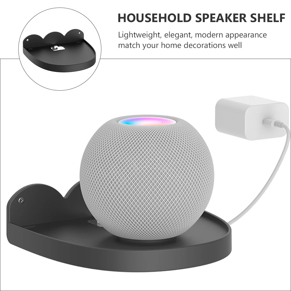 

Wall Mounted Shelves ABS Material Speaker Shelf 15M Cord Winder Bracket Holder Audio Rack Home Decor Speaker Shelf