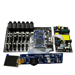 Nvarcher ADSP-21489 Audio Processor 4 In 8 Out DSP Electronic Crossover With screen and volume controls 192K