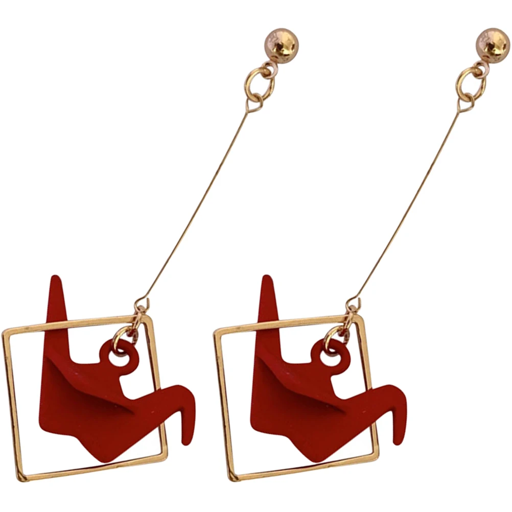 

Earrings Aesthetic Dangle for Women Lightweight Alloy Copper Bright Color Artistic Design Fashion Statement Party