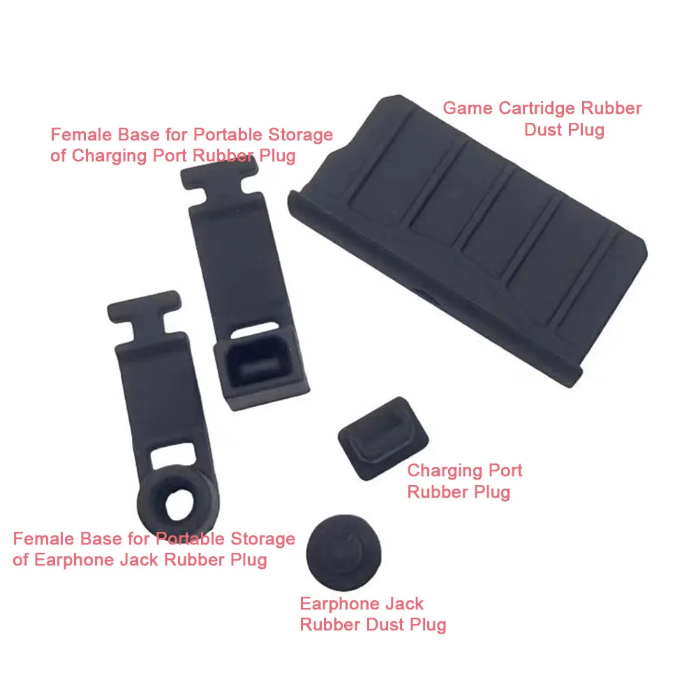 1/2/4 Set Silicone Anti-Dust Plug Earphone Jack Charging Dock Dust Proof Protector Cap for New 3DS XL/LL, 3DS XL/LL, 2DS Cover