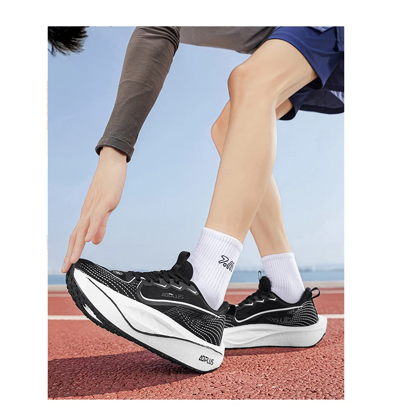Herren Marathon-Laufschuhe mit Carbonplatte, Spezial-Sportschuhe für Outdoor, Atmungsaktiv, Leicht, Bequeme Damen-Sneaker – Detail 34